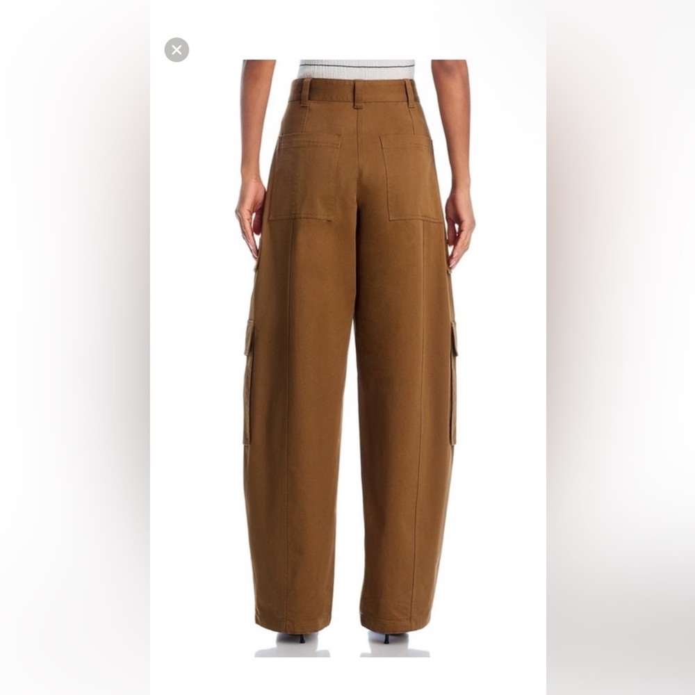 A.L.C. Wide Leg Cargo Pants in Brown - Picture 2 of 6